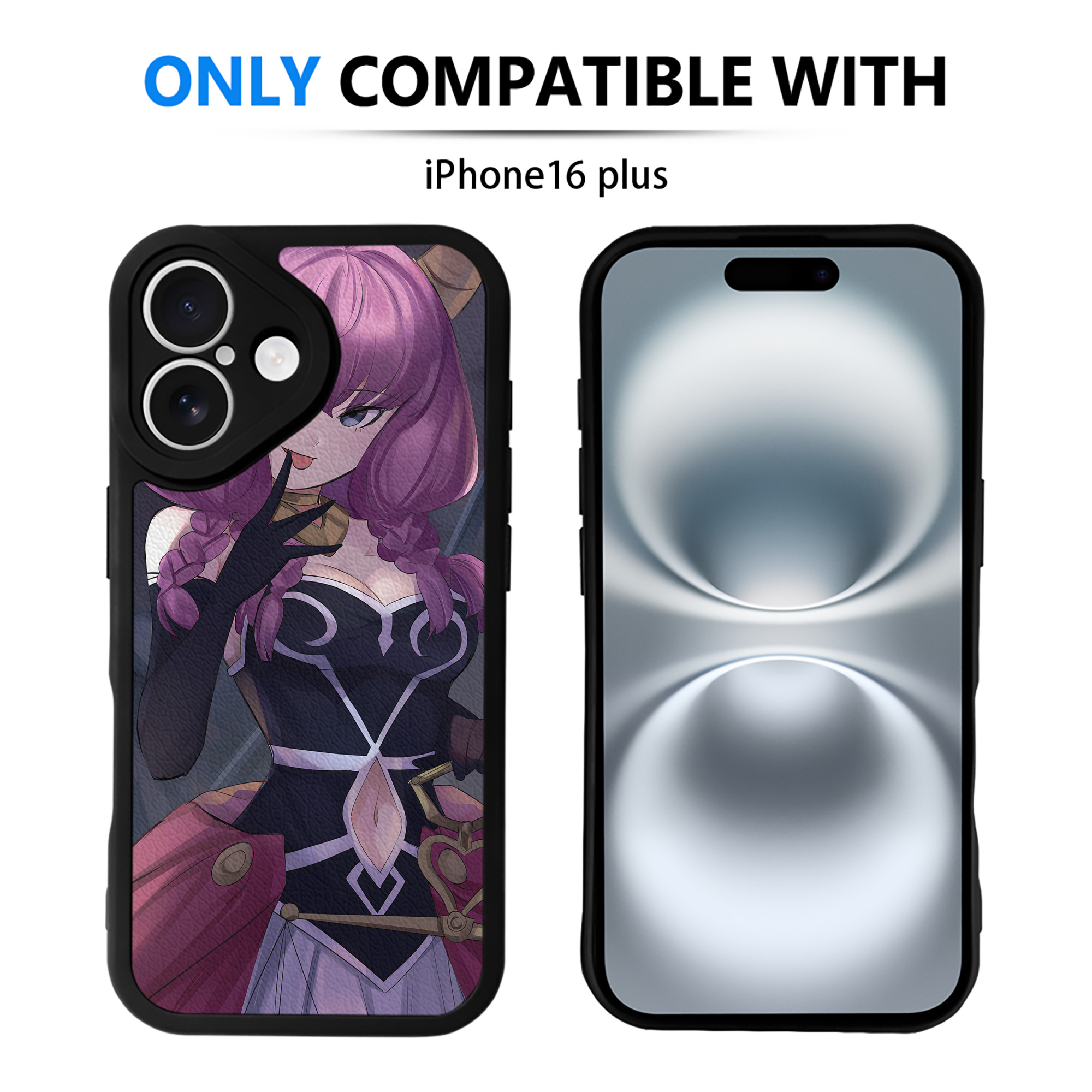 （画像用） 葬送のフリーレン Frieren 【iPhone 16シリーズ対応】シリコンスマホケース（レザー調） 材質：シリコン